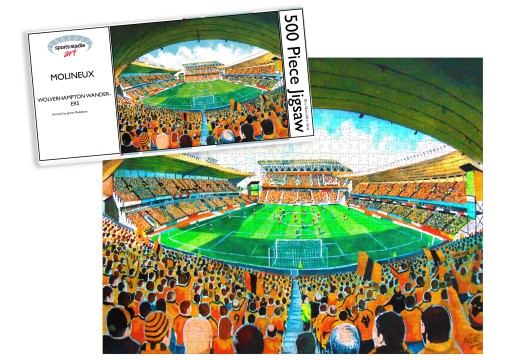 Molineux Stadium Fine Art Jigsaw Puzzle - Wolverhampton Wanderers FC Molineux Stadium Fine Art Jigsaw Puzzle - Wolverhampton Wanderers FC